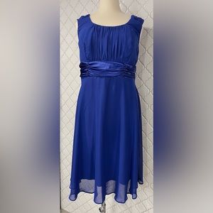 Dressbarn, size 18W, royal blue sleeveless dress